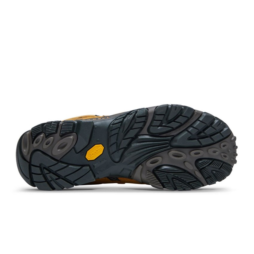 Chaussures Randonnée Merrell Moab 2 Mid Waterproof Jaune Homme | X.E.PAPW